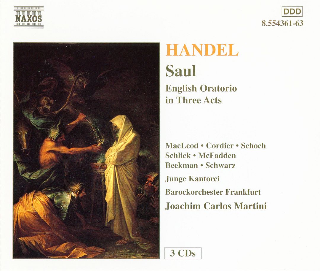 makdelart classique Handel Saul (Joachim Carlos Martini) [3CDs]