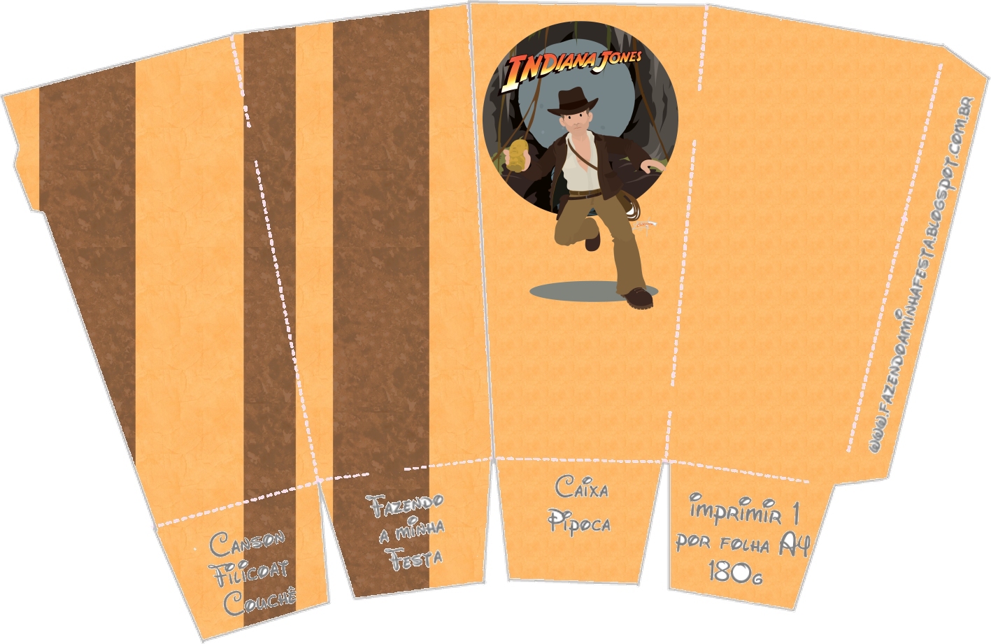 Indiana Jones Free Printable Boxes. Oh My Fiesta! in english