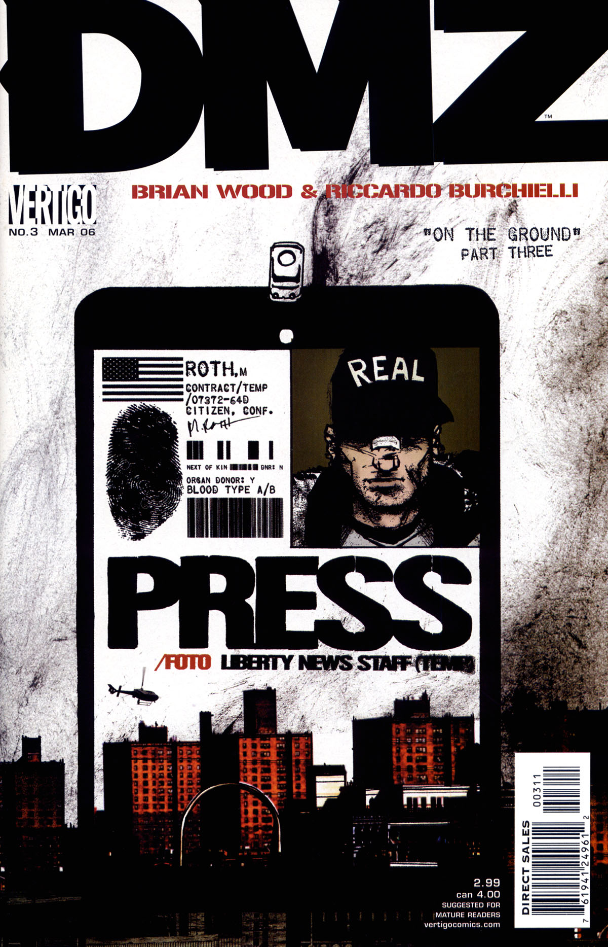 Read online DMZ (2006) comic -  Issue #3 - 1