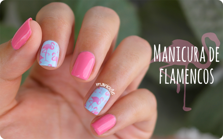 flamingo nails moyou tropical