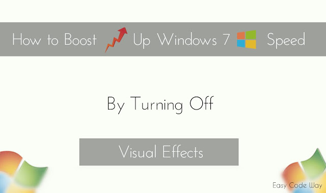 Boost Up Windows 7 Speed by Turning off Visual Effects
