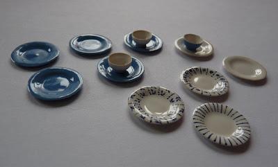 Assiettes,Miniature,Porcelaine,Christine VOIRIN,SIMP