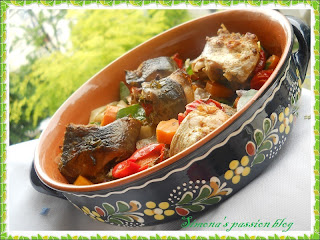 Rulouri de crap cu legume la cuptor