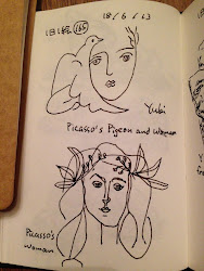 picasso drawing pen drawings simple sketch each practice