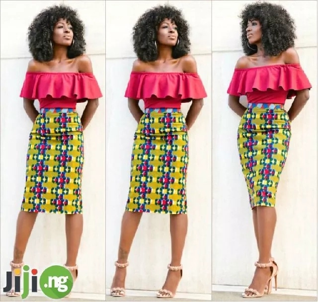 off shoulder ankara blouse