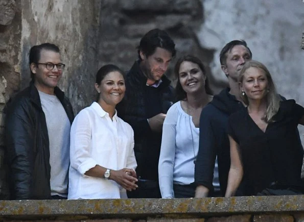 Crown Princess Victoria and Prince Daniel attended the Swedish pop singer Per Håkan Gessle's concert at Borgholm Castle