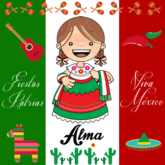 Banco de Imágenes Gratis: 30 Adelitas con bandera mexicana y símbolos  patrios con nombres de niñas y mujeres (Busca tu nombre aquí)