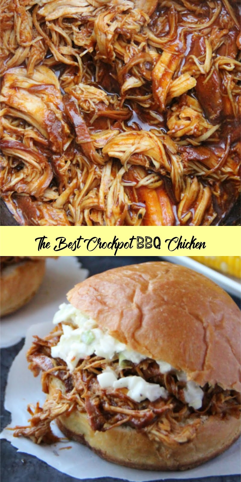 The Best Crockpot BBQ Chicken EAT