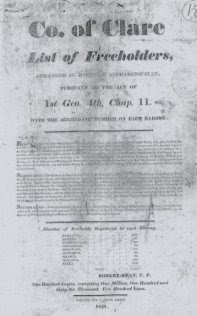 1821 List of Freeholders