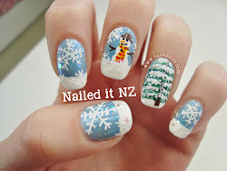 snowman nail nailed nails christmas winter nz chilly getting fav