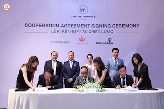 sự kiện lễ kí kết hợp tác giữa Quốc Lộc Phát SonKim Land Vietcombank