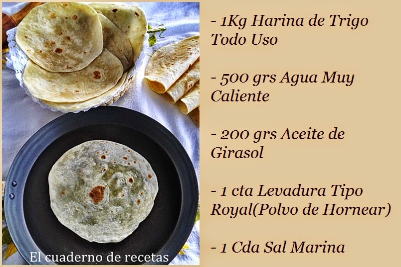 El cuaderno de recetas: Tortillas de Harina {Cocina Mexicana}