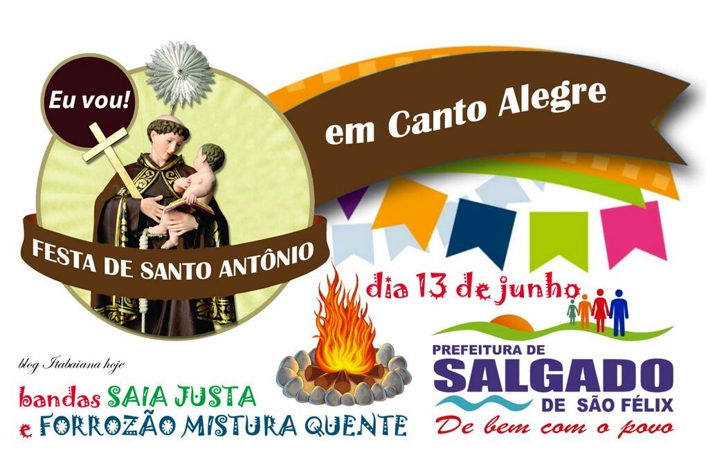 ITABAIANA hoje e Região : Festa de Santo Antônio em Canto Alegre ...