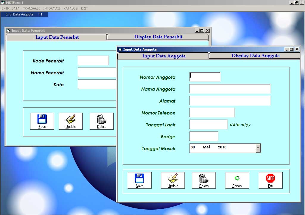 Aplikasi Client Server Pustaka