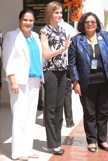 Queen Letizia of Spain visited the Universidad Nacional Autonoma de Honduras on May 26, 2015 in Tegucigalpa.