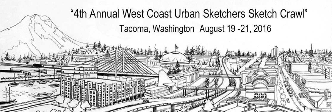 4th Annual West Coast Urban Sketchers Sketch Crawl - Tacoma