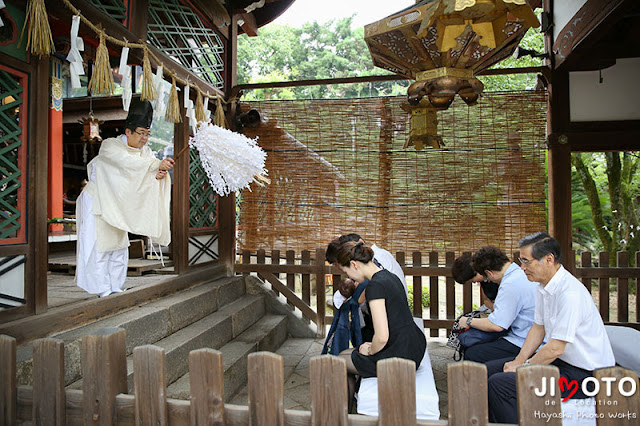 御香宮神社でのお宮参出張撮影