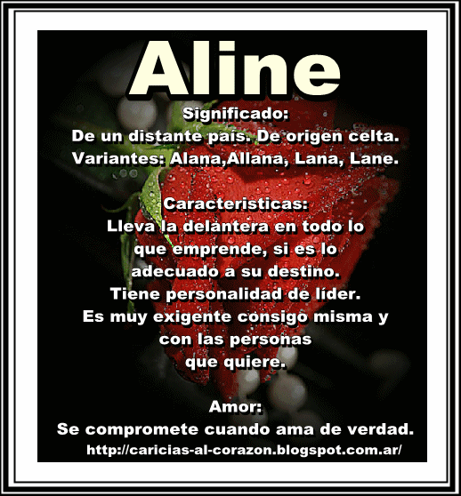 Caricias Al Corazón SIGNIFICADO DE TU NOMBRE CON LETRA (A)