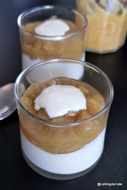 Le blog de Cata: Compote de rhubarbe à la vanille (sans sucre, ig bas)