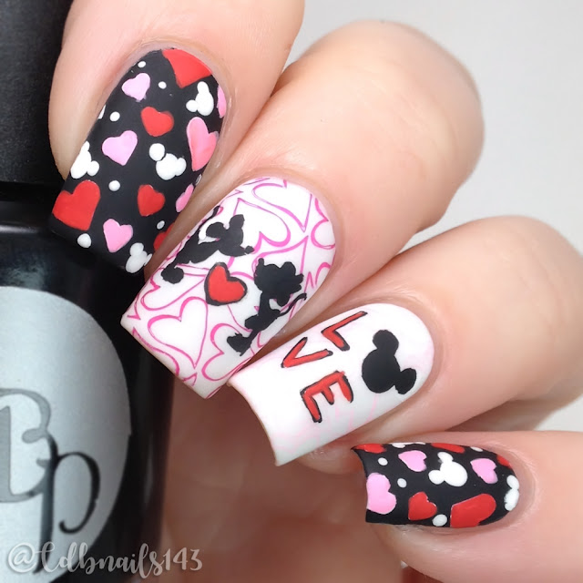 cdbnails143-Mickey and Minnie Mouse Love