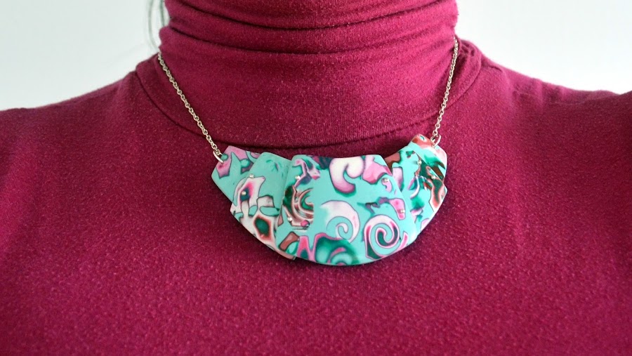 collar restos hidden magic arcilla polimérica