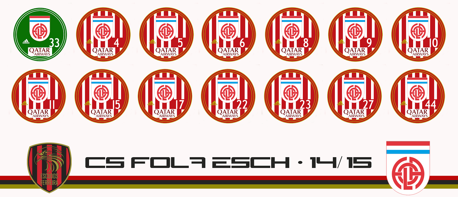 ESCUDOS FERREIRA CS FOLA ESCH 20142015