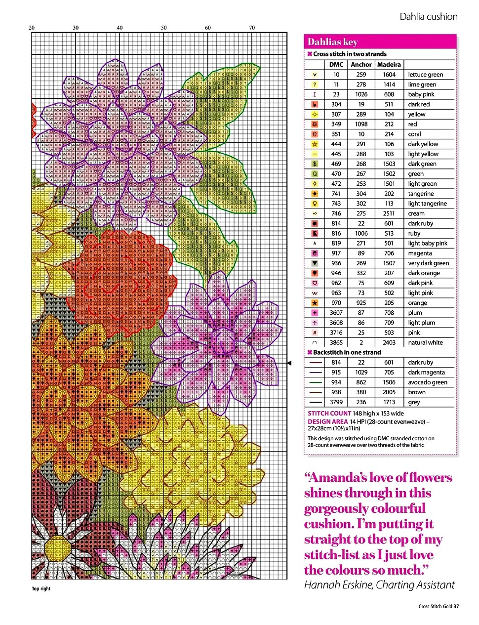 Bellisssimo cuscino con le dalie cross stitch patterns flowers jpg (970x1265)
