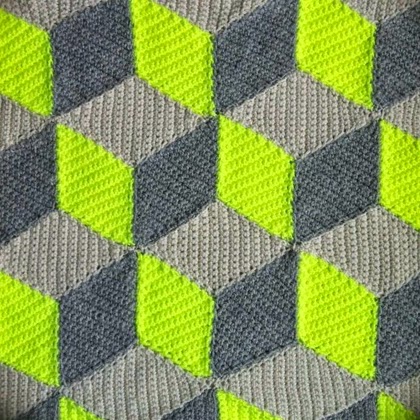Crochet 3D Blanket - Free Pattern