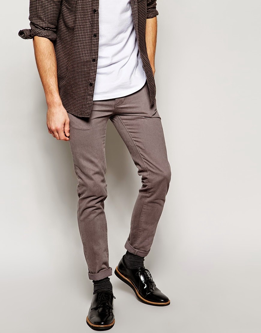 calça chino masculina cinza