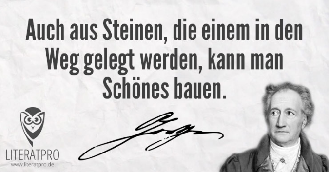 Zitatforschung Auch Aus Steinen Die Dir In Den Weg Gelegt