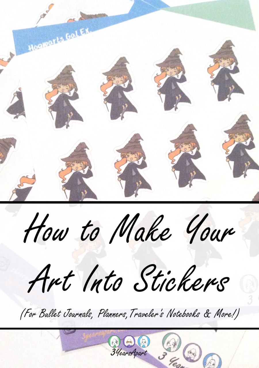 How to Make Your Art Into Stickers GIMP & Silhouette 3 Years Apart