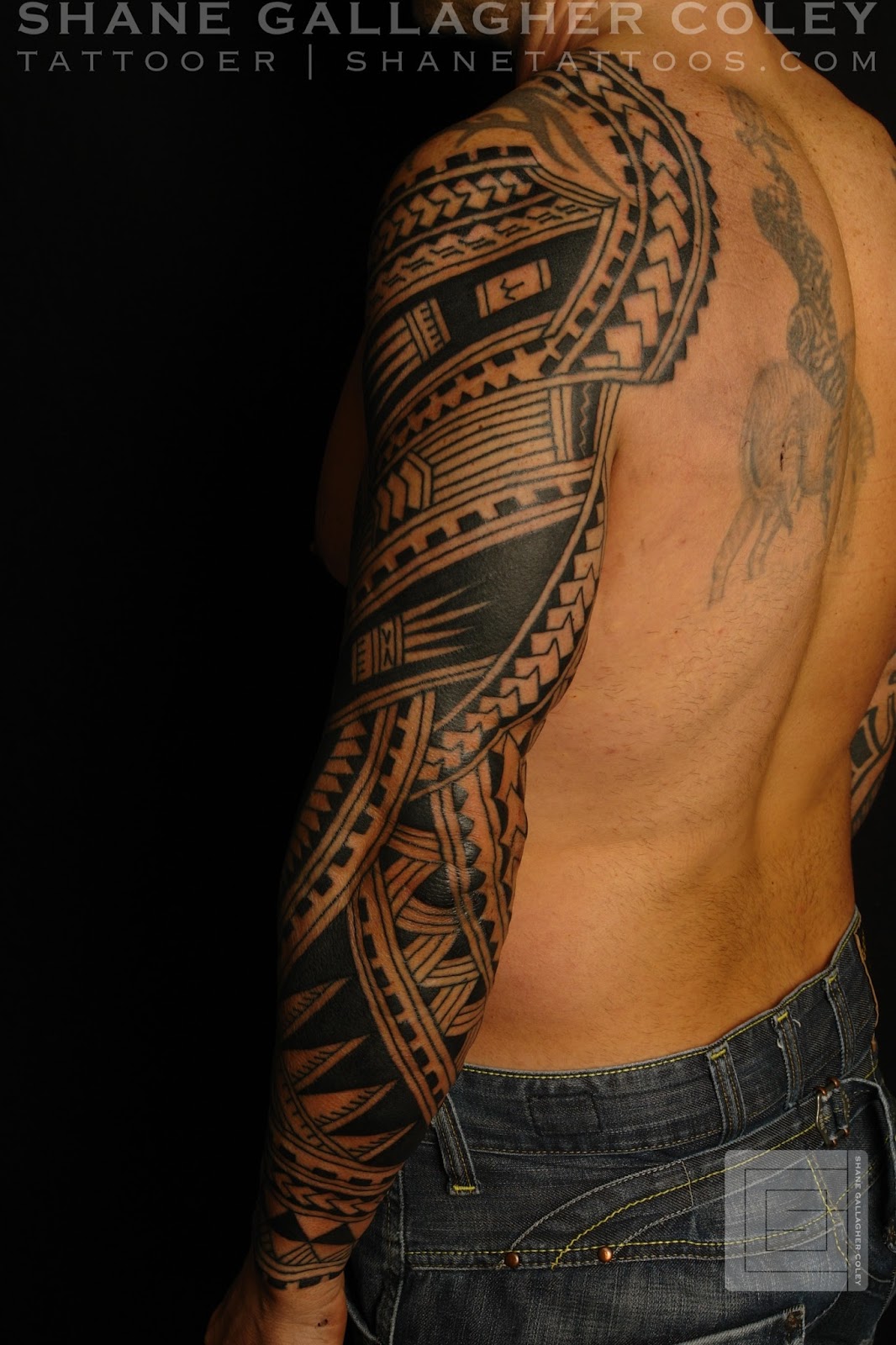 Maori Polynesian Tattoo Samoan Polynesian Half Sleeve Tattoo - Riset