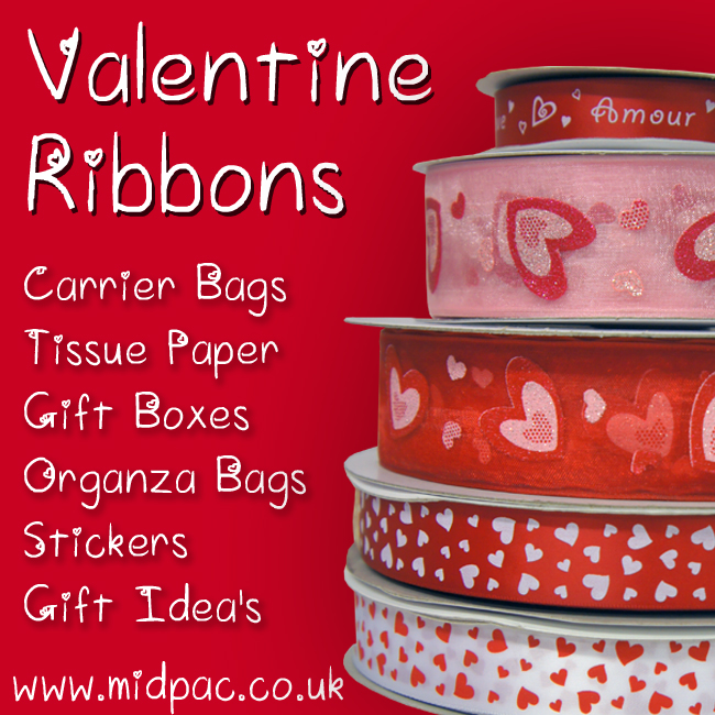 ♥ valentine ribbons ♥ Printed Ribbon