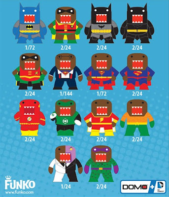 DC Comics x Domo Mystery Minis Blind Box Mini Figure Series by Funko Checklist and Rations