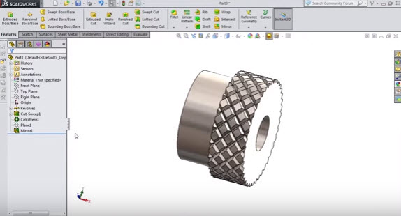 How To Make Knurling in Solidworks Design Engineering | Solidworks ...