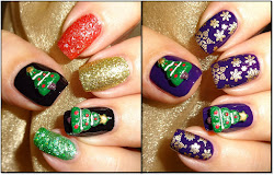 christmas trees nail 3d gold charlies delights wendy