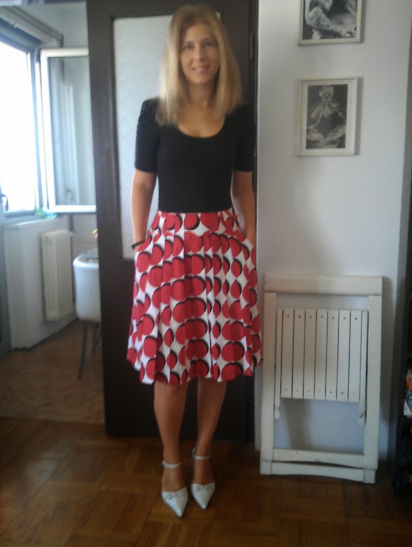 Stepalica Patterns: The Zlata skirt - testing the pattern