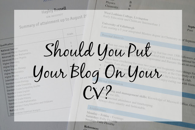 Should you include your blog on your CV or resume