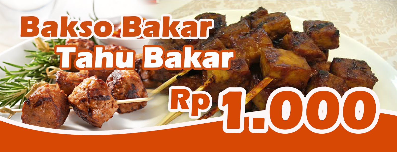 Desain Banner Bakso Bakar contoh desain spanduk