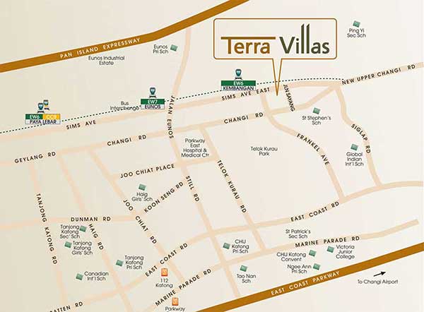 Terra Villas Location Map
