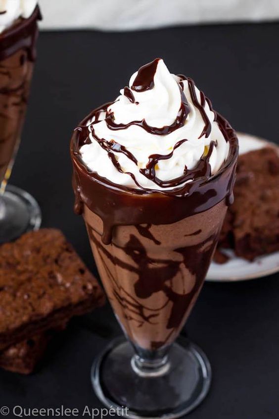 Brownie Milkshake The Country Chic Cottage