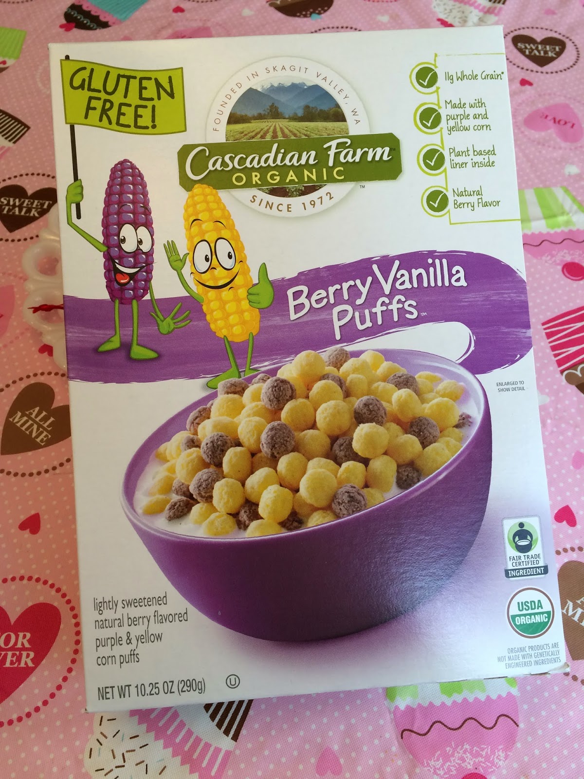 Gluten Free in Cincinnati Cascadian Farms Organic Berry Vanilla Puffs