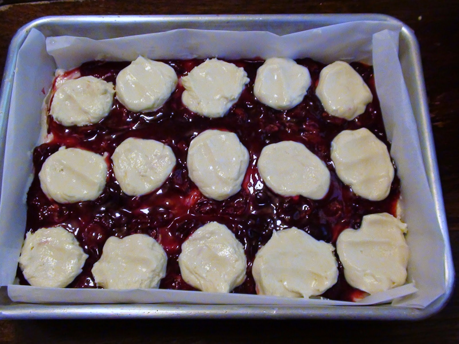 zsuzsa is in the kitchen CHERRY KUCHEN BARS