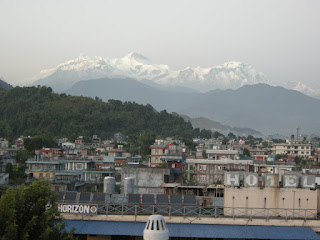 view of the city of Pokhara