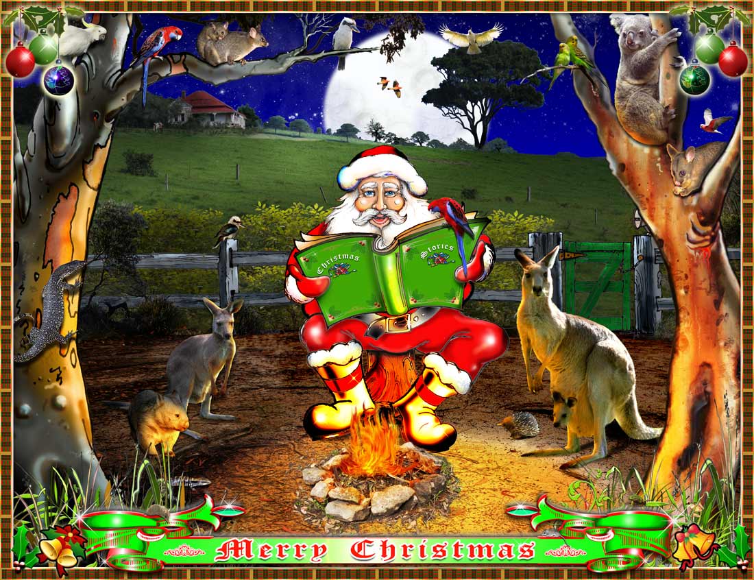 woollamia signs christmas stage backdrop