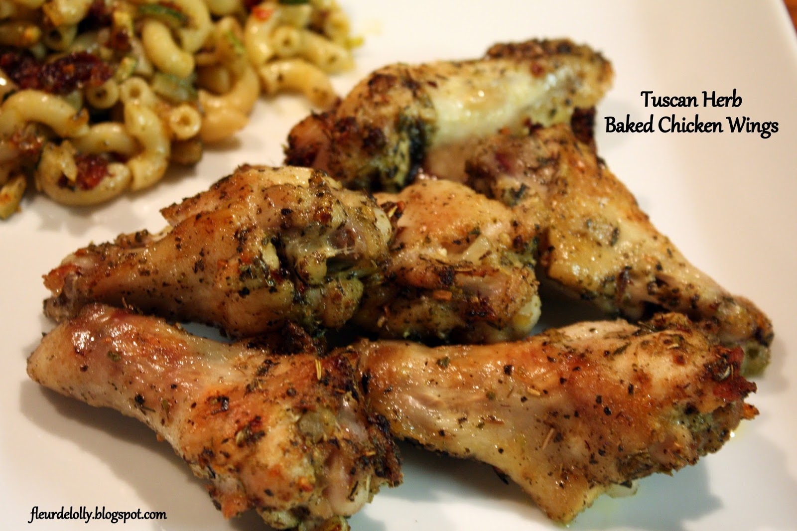 Fleur de Lolly Wing Wednesday Tuscan Herb Baked Chicken Wings