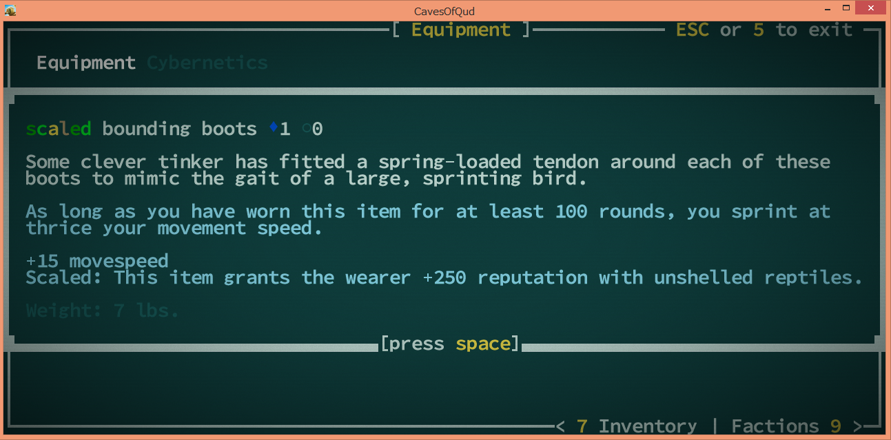 Caves Of Qud 日誌 遺跡探索