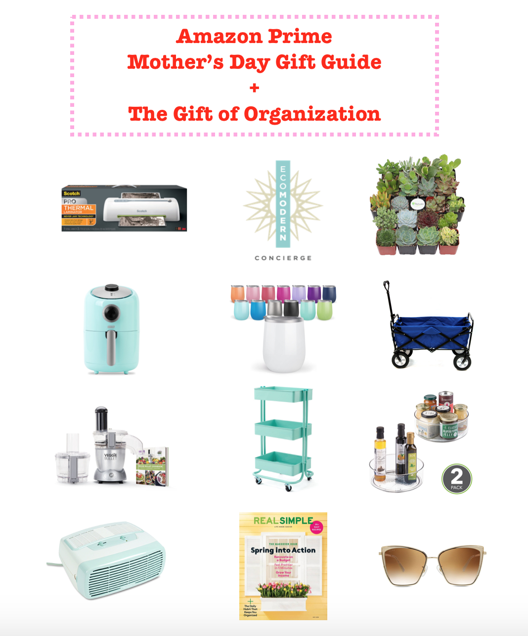 Eco Modern Concierge Amazon Prime Mother's Day Gift Guide + The Gift