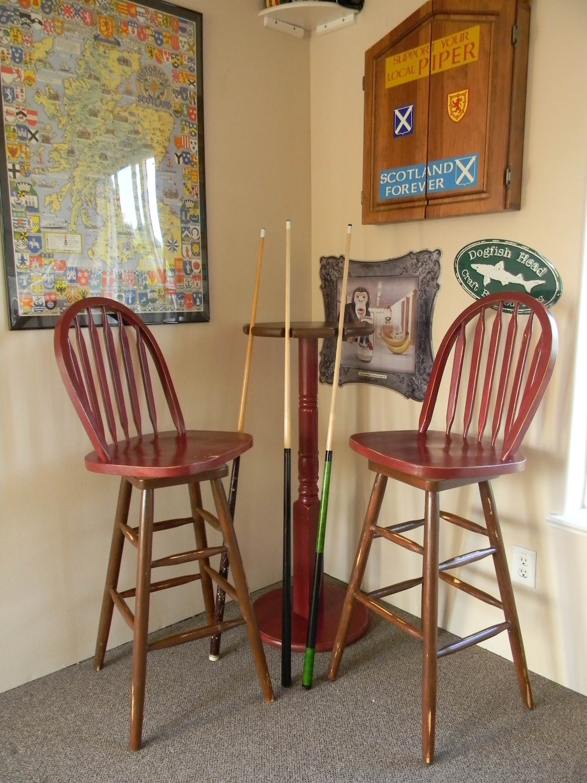 Emily's Upcycled Furniture Game Room Table and Chairs