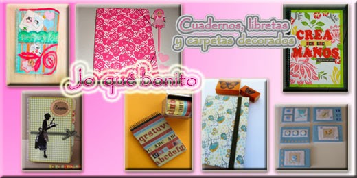 Cuadernos, libretas y carpetas decorados